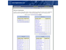 Tablet Screenshot of bigdomains.com